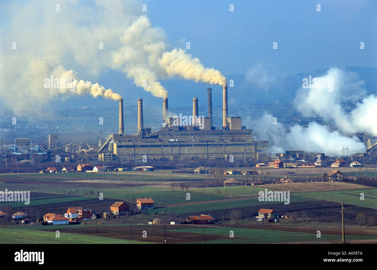 The coal powerplant in Kosovo, picture illustrates one of the reactors, Kosovo Alpha, at the KEK