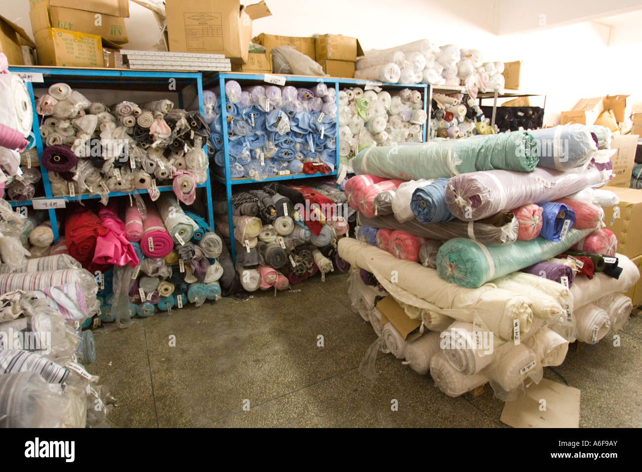 SHENZHEN GUANGDONG PROVINCE CHINA Garment factory fabric warehouse in