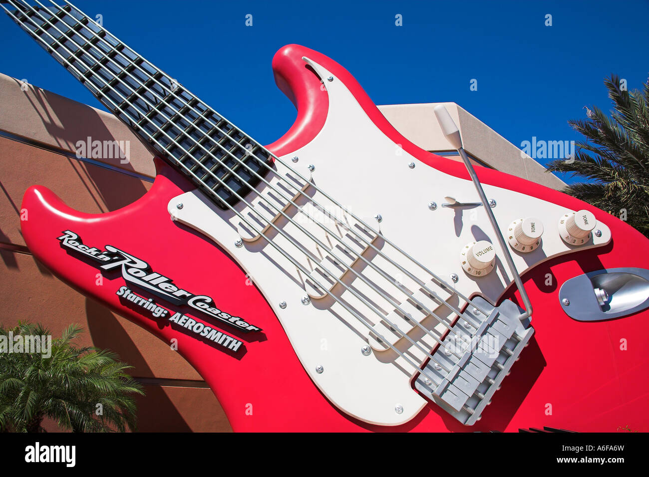 Guitar, Aerosmith Rock N Roller Coaster ride, Sunset Boulevard, Disney