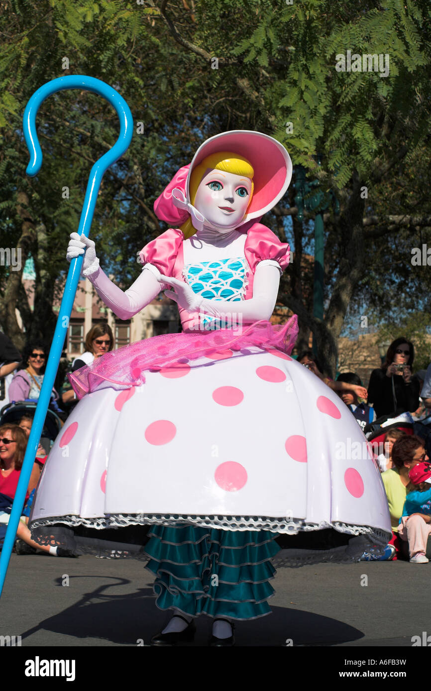 Little Bo Peep, Disney Stars and Motor Cars Parade, Disney MGM Studios, Disney World, Orlando, Florida, USA Stock Photo