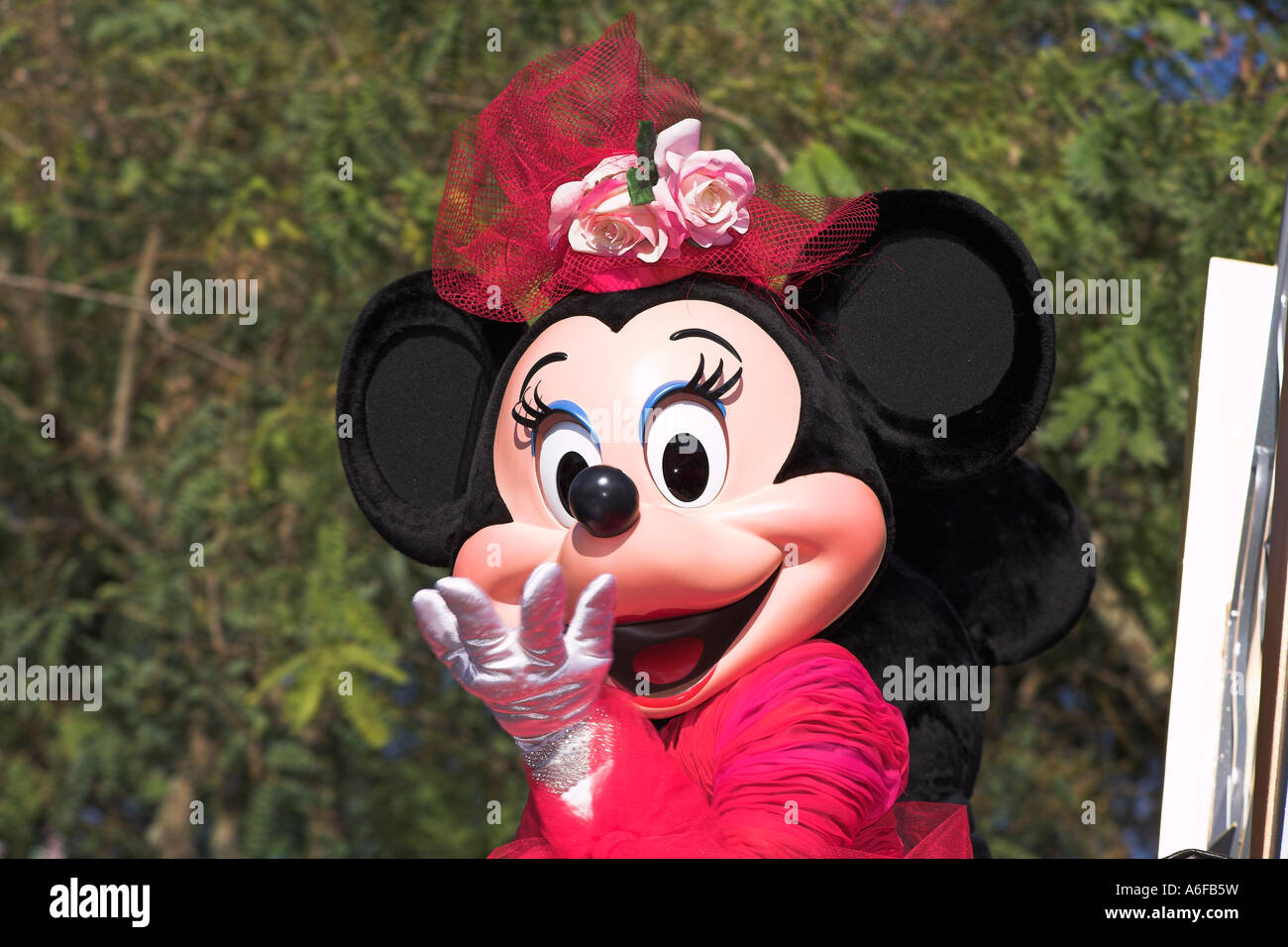 Minnie Mouse, Disney Stars and Motor Cars Parade, Disney MGM Studios, Disney World, Orlando, Florida, USA Stock Photo