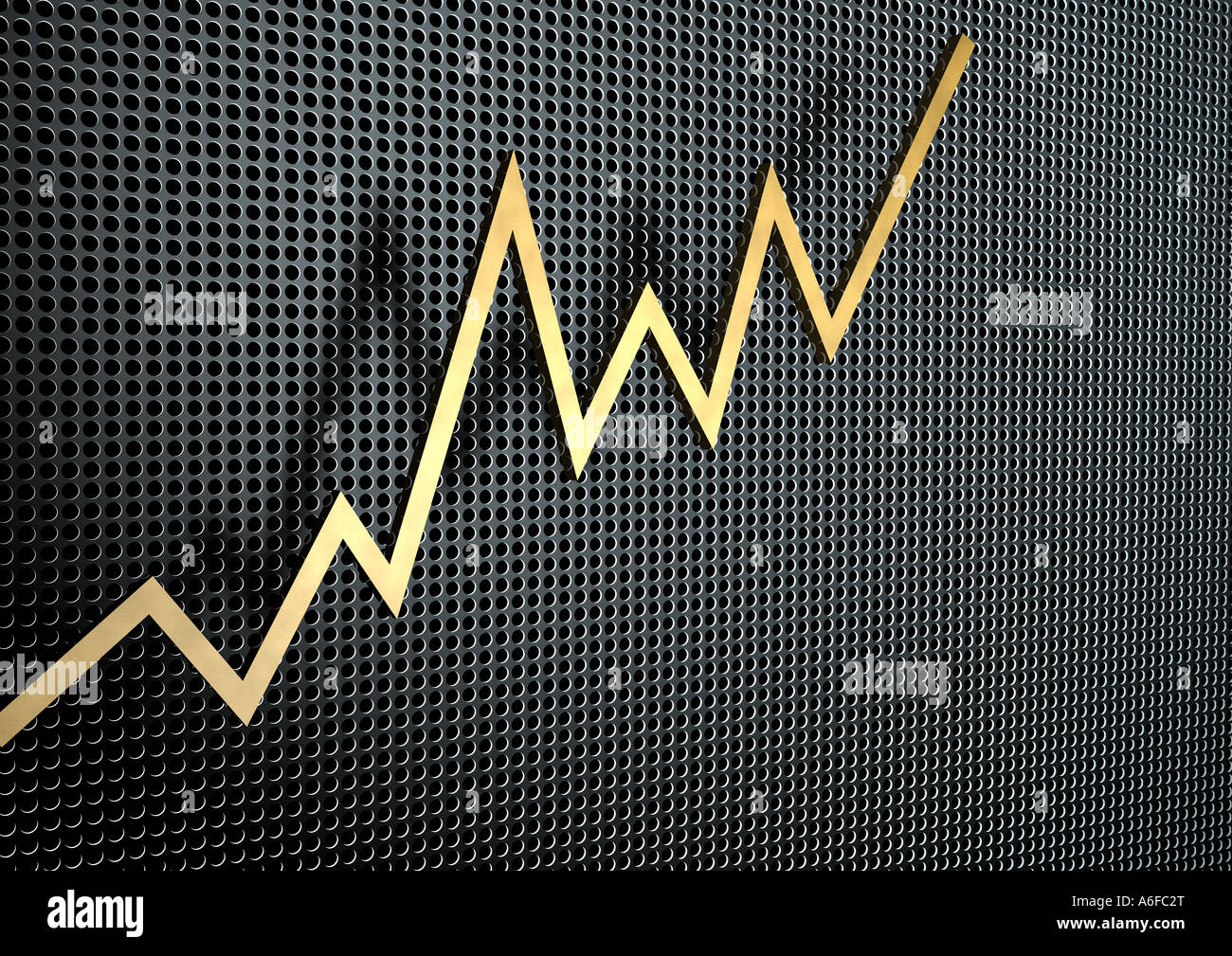 chart stock market index Börsenchart Kurve Kurs Stock Photo