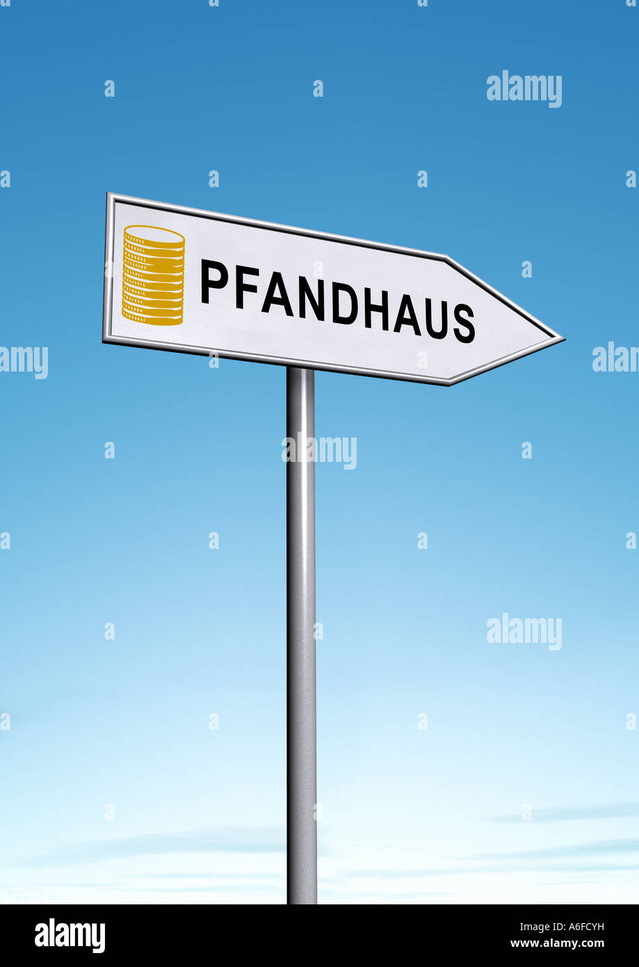 pawnbroker Pfandleihhaus Stock Photo