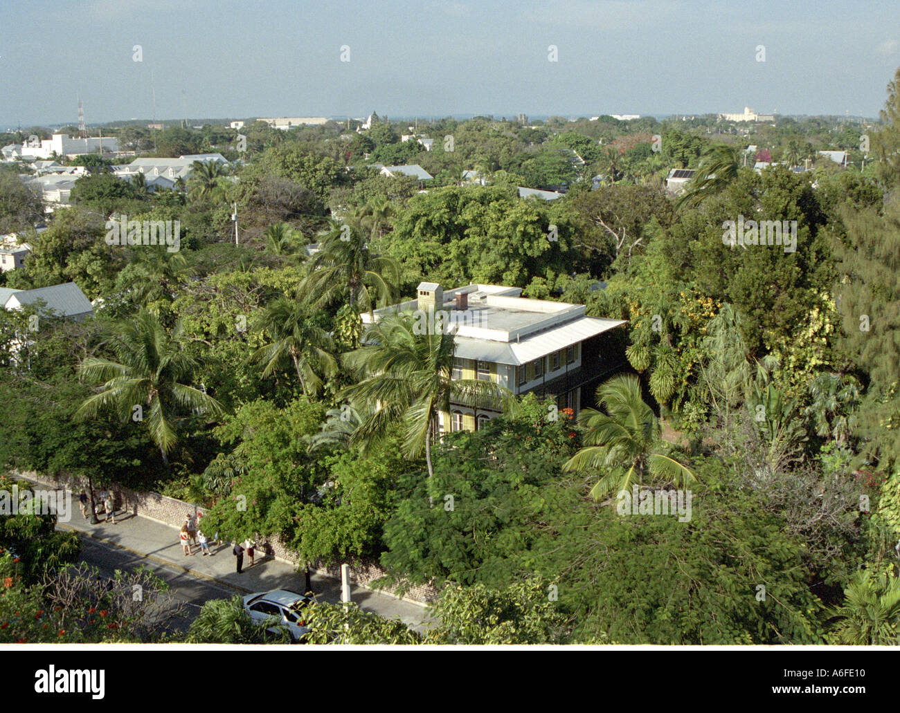 aerial view of Ernest Hemingways house Key West Florida USA Stock Photo Alamy