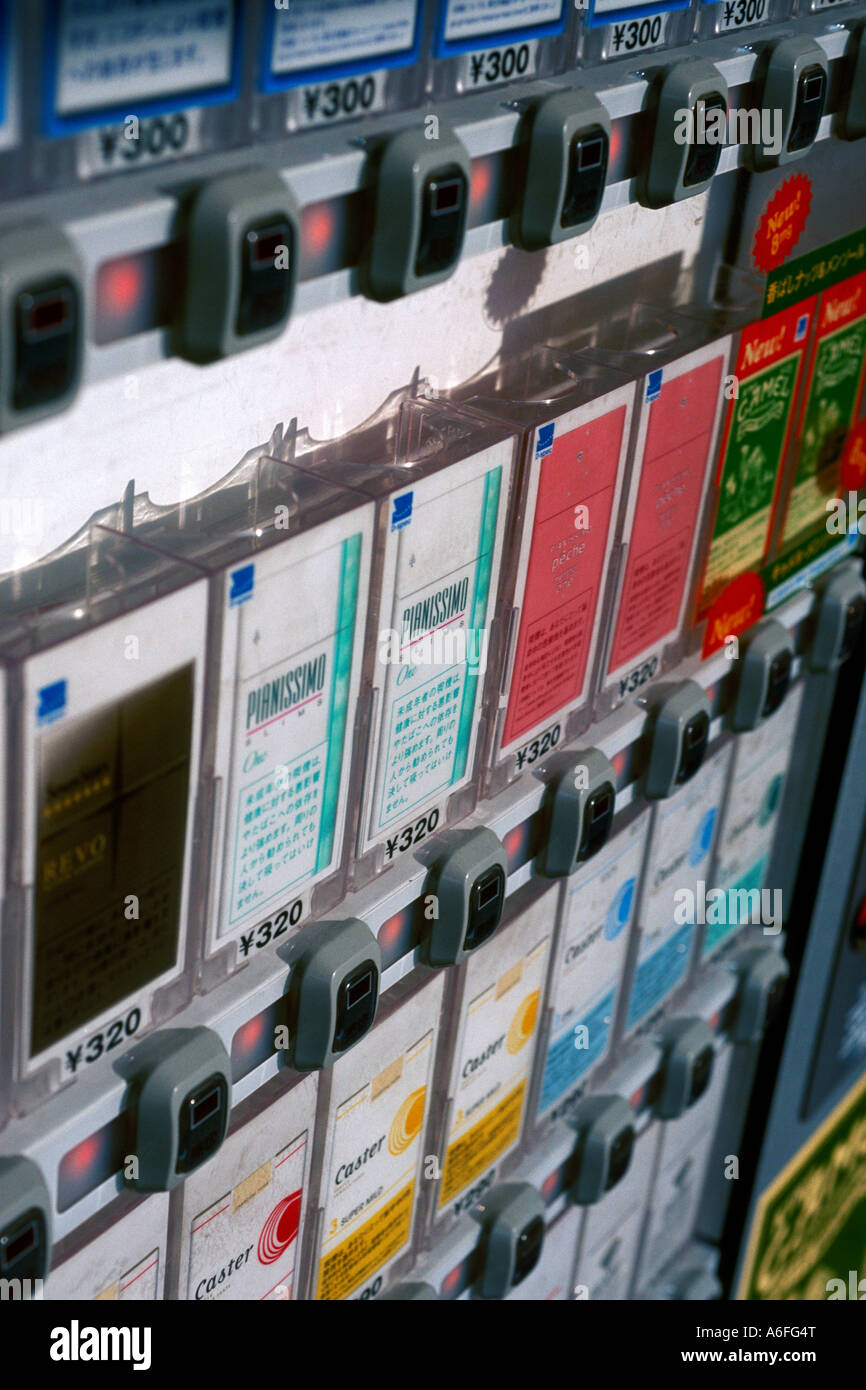 Cigarette vending machine in Japan Stock Photo Alamy
