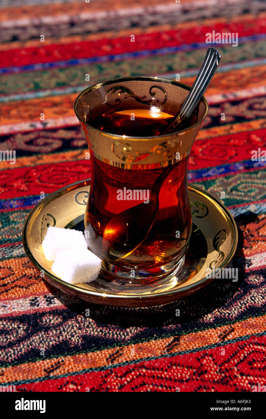 Turkey Istanbul Turkish Tea Stock Photo Alamy