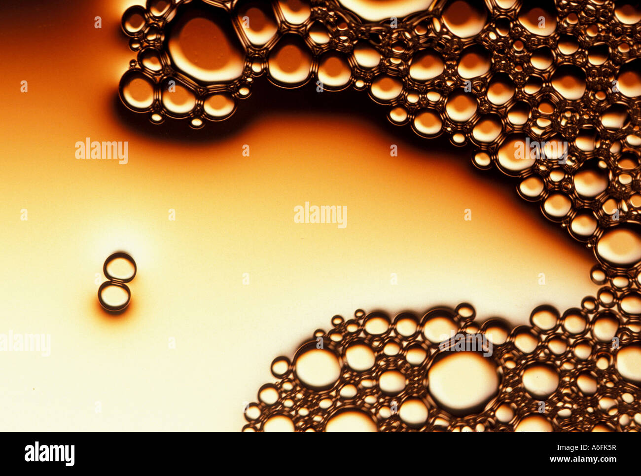 Bubbles Surface tension Stock Photo Alamy