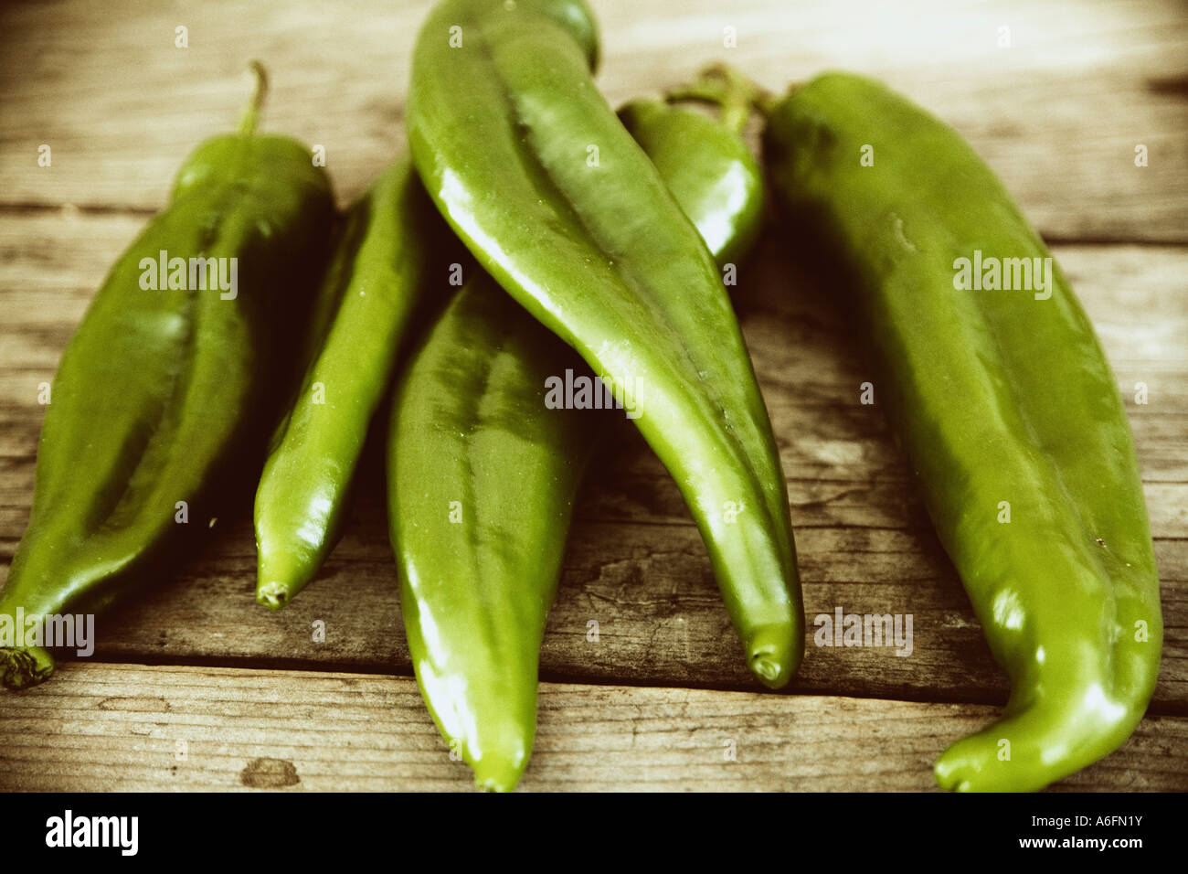 Green pasilla chile peppers hires stock photography and images Alamy