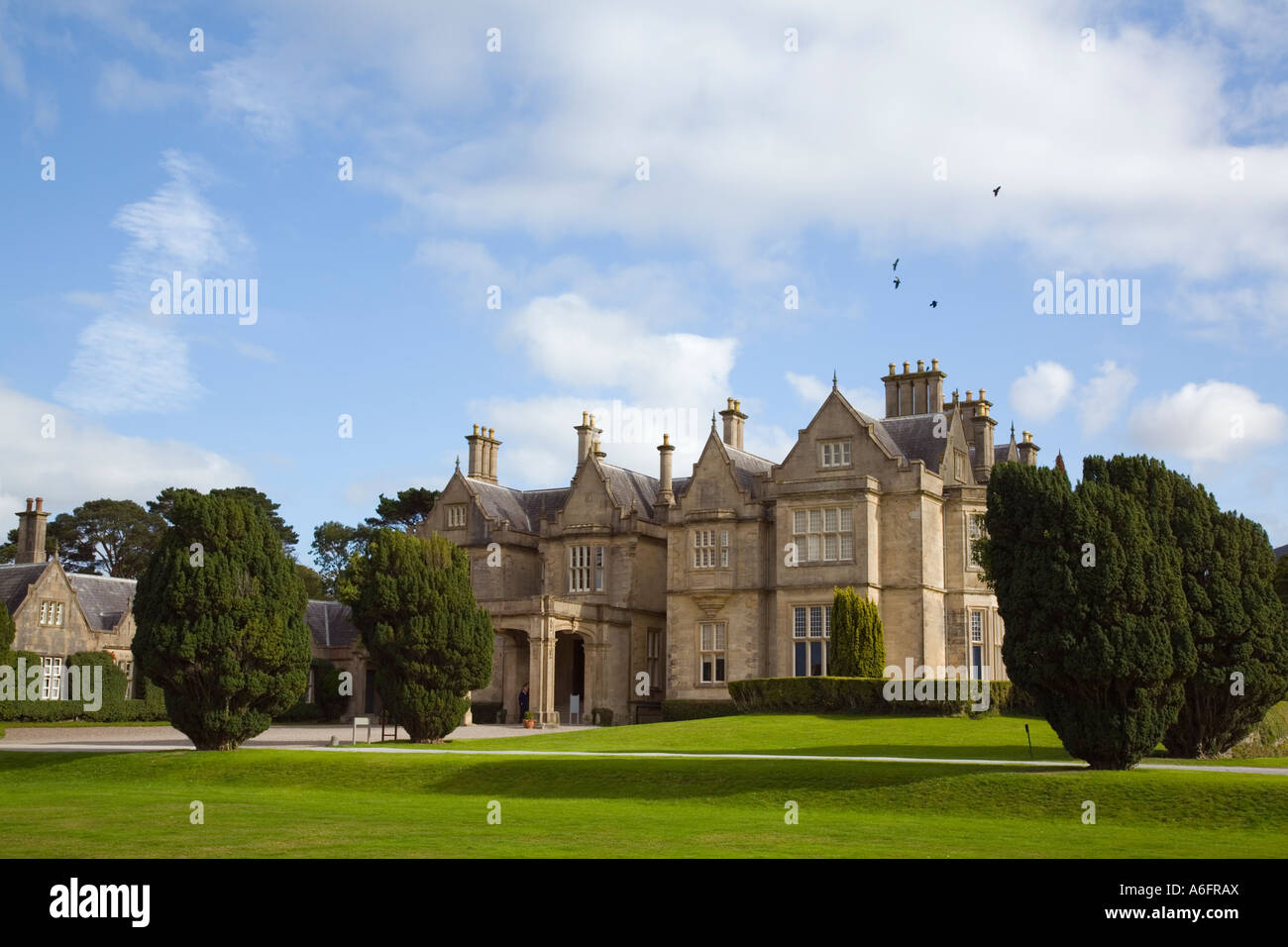 Muckross House front entrance and drive in Muckross Estate in Killarney