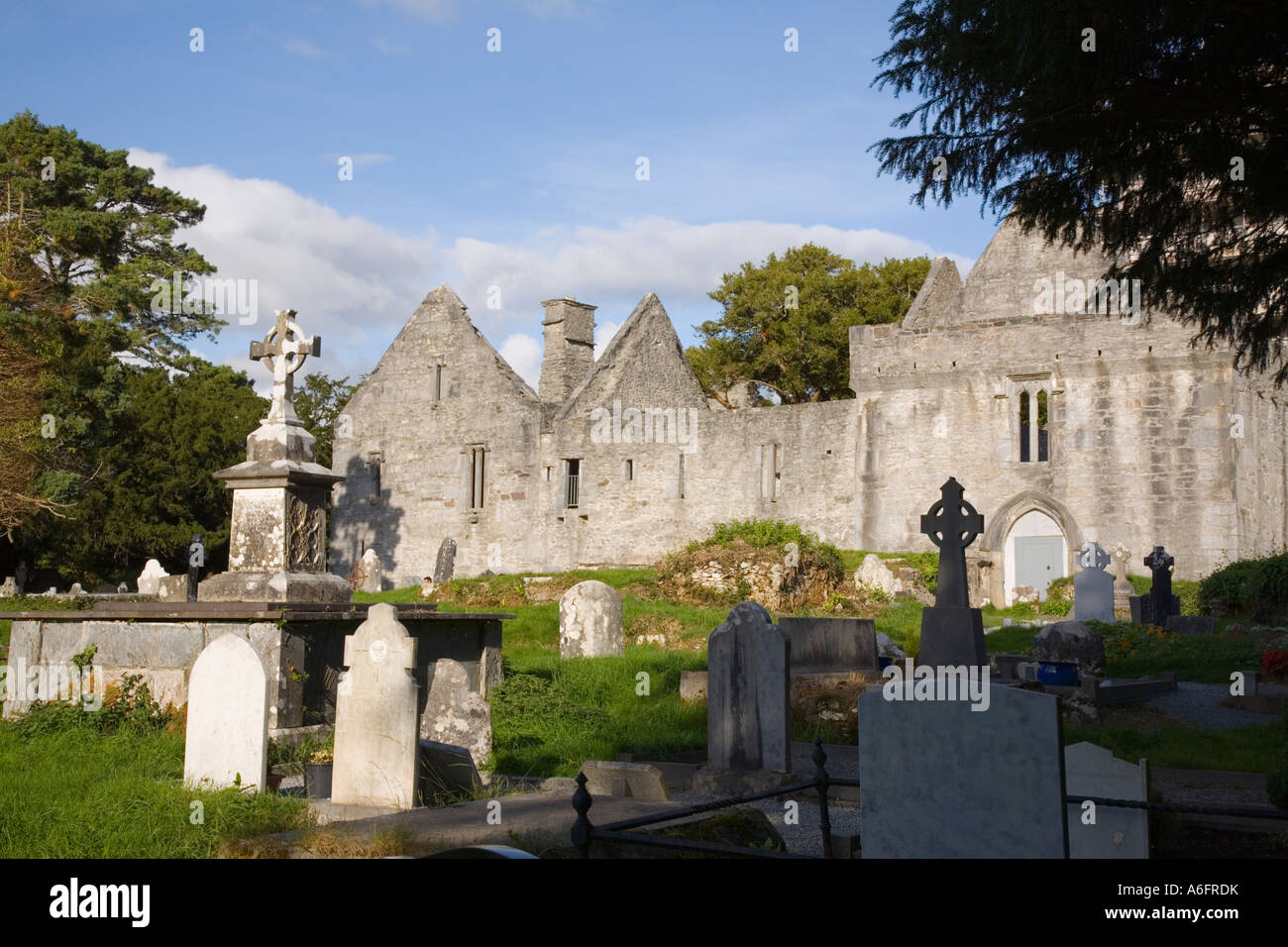 Muckross Abbey Ruins And Gravestones In Muckross Estate In