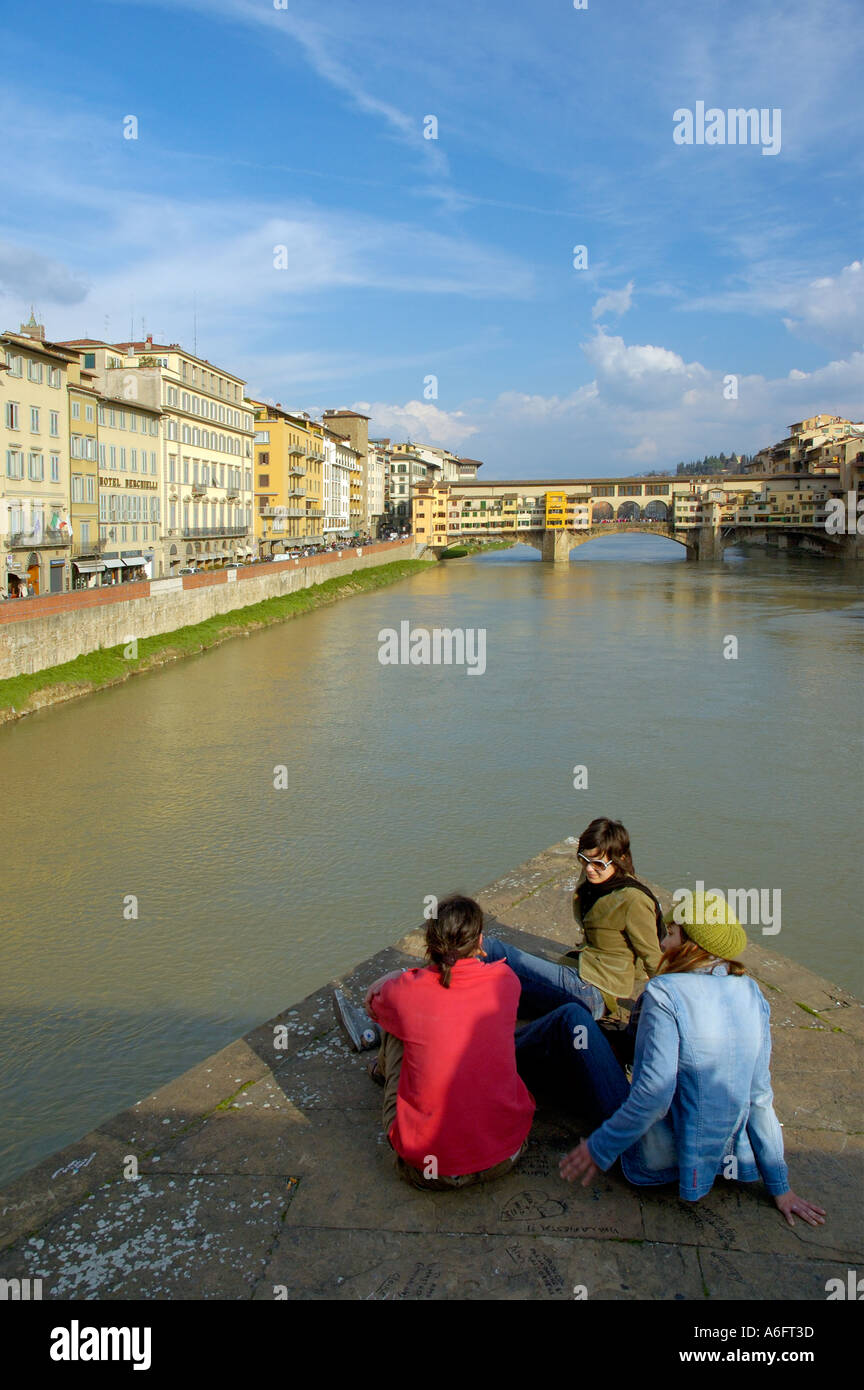 Ponte Vecchio Florence Italy Stock Photo