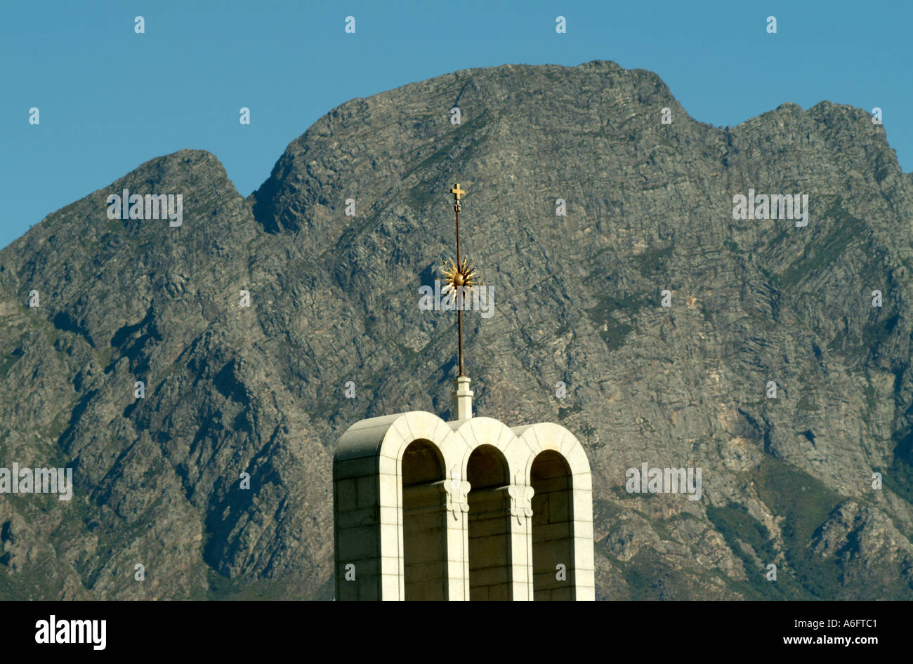 Huguenot Monument in the wine town of Franschhoek Western Cape South
