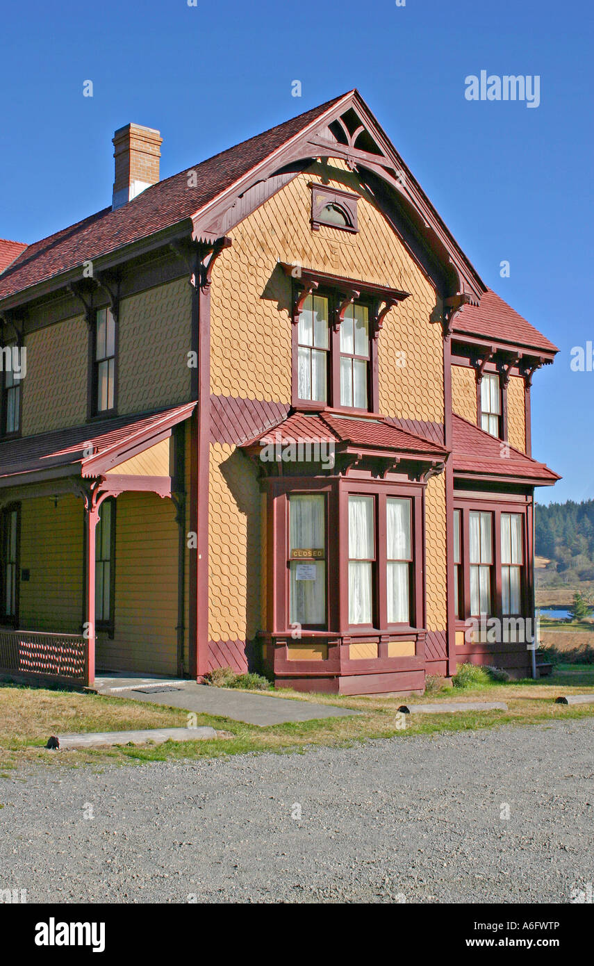 Historic Hughes House in Cape Blanco State Park near Port Orford Oregon Stock Photo