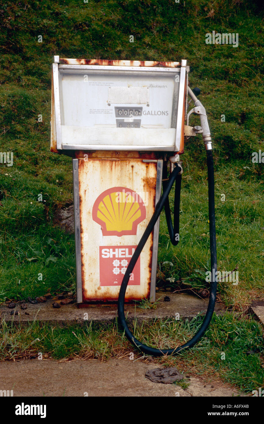 An old petrol pump. Stock Photo