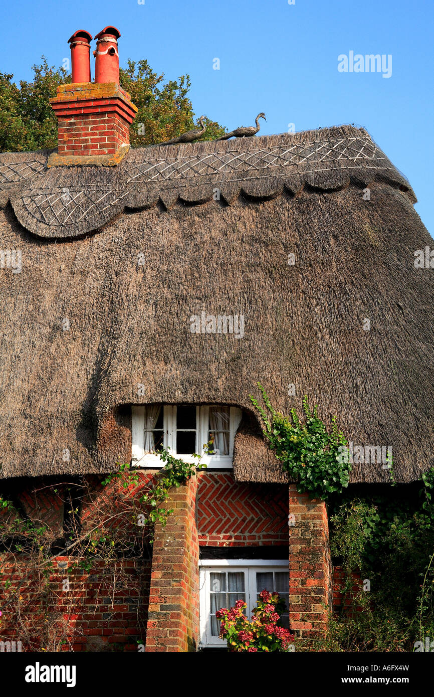 Thatched House Brockenhurst New Forest Hampshire England Stock