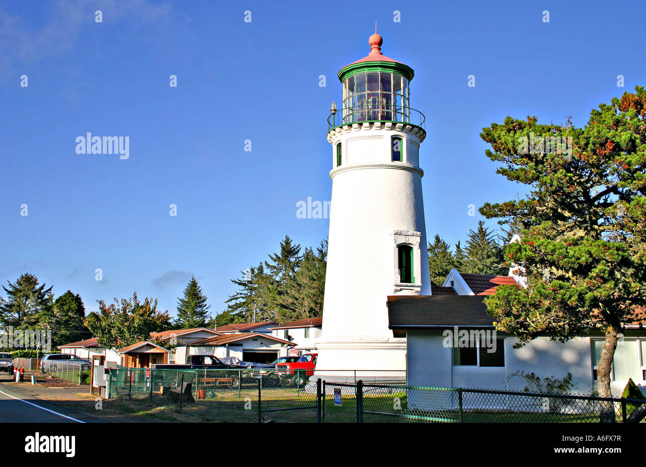 Umpqua Lighthouse State Park near Reedsport Oregon Stock Photo Alamy