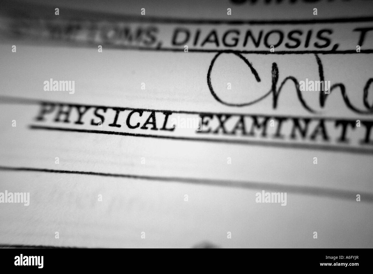 Medical records Black and White Stock Photos & Images Alamy