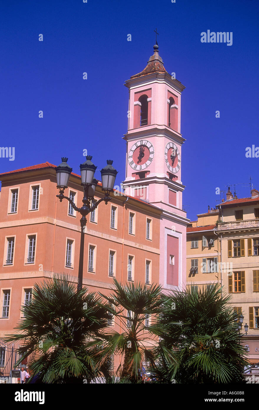 Old town of Nice in Provence Stock Photo