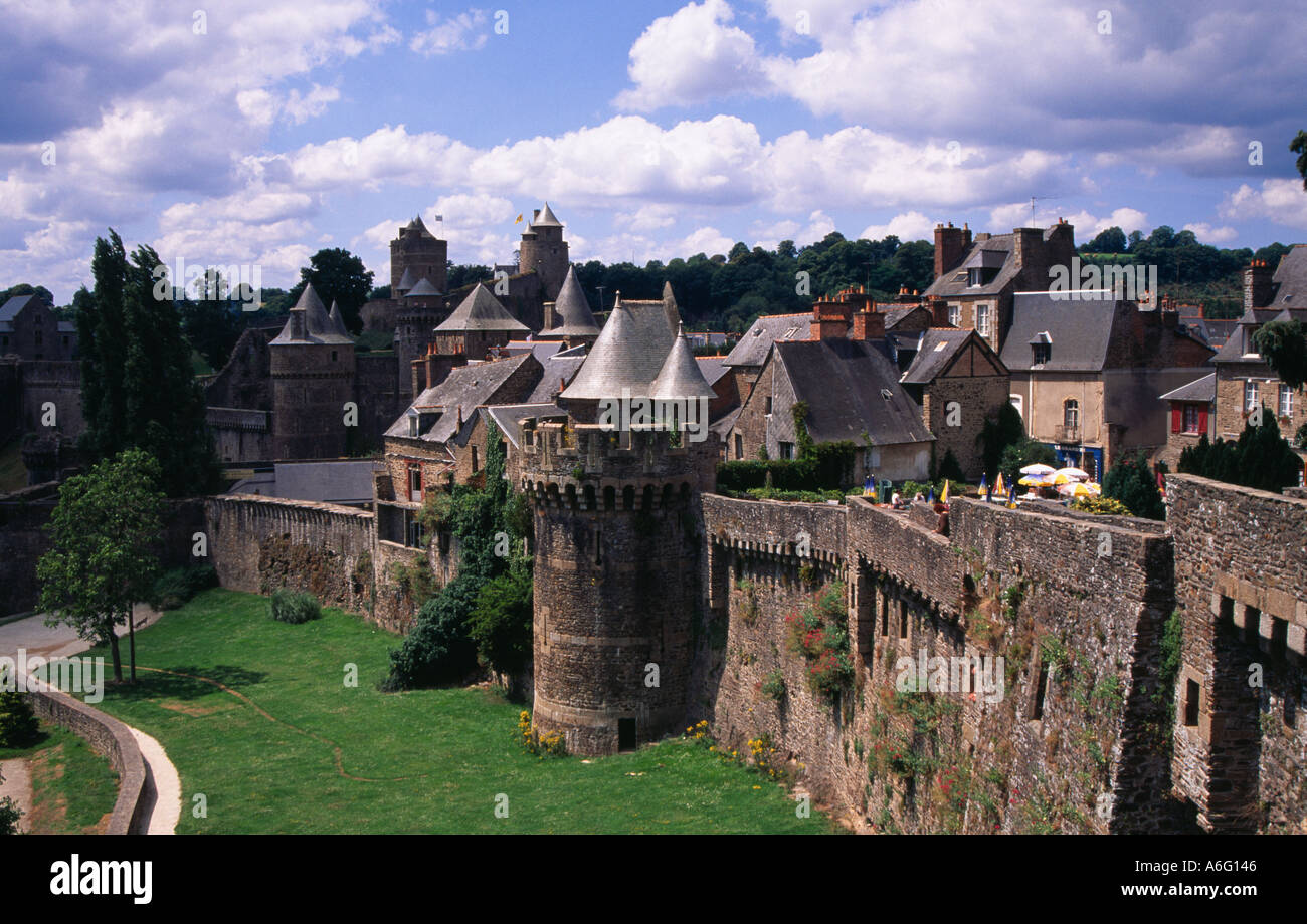 The Chateau de Fougeres in Brittany Stock Photo Alamy