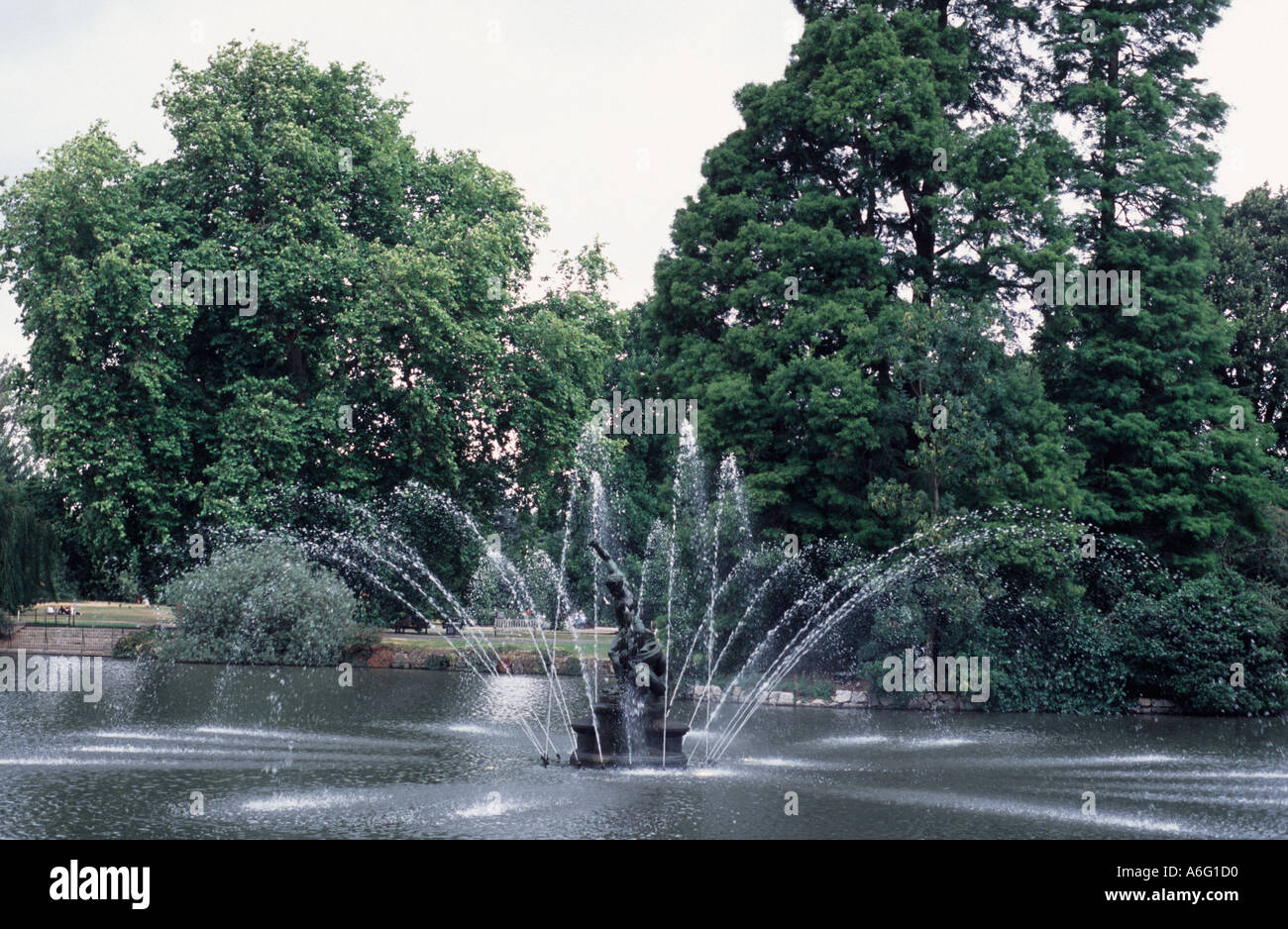 Fountain On The Lake