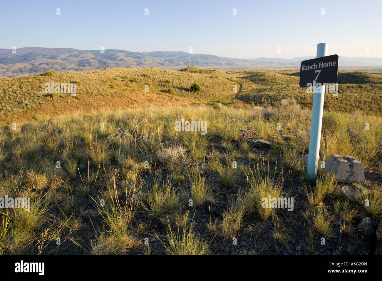 MONTANA USA Real Estate development sign on undeveloped land in