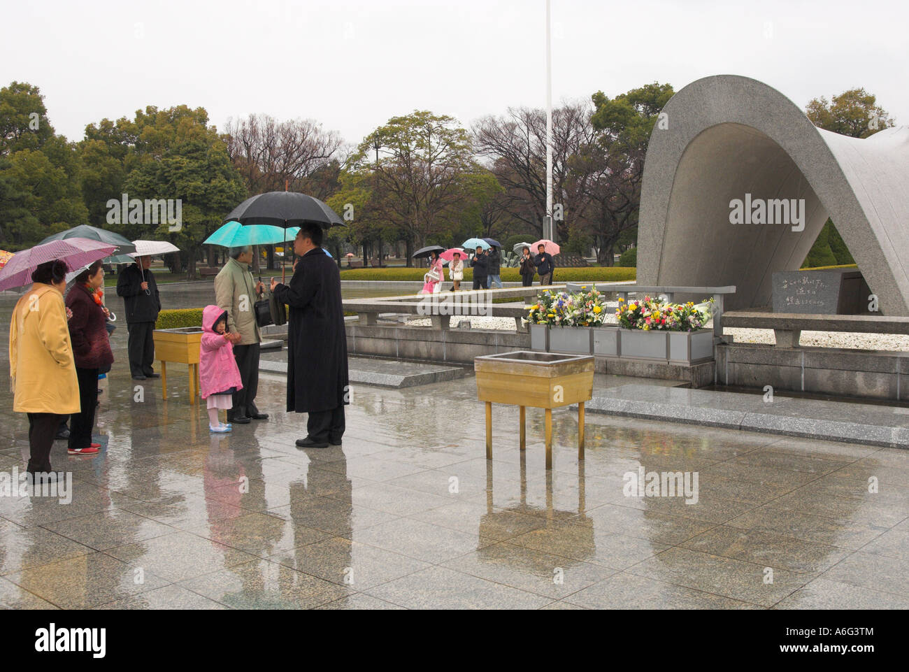 Japan Western Honshu Hiroshima Peace Memorial Park for atomic bomb of 6 august 1945 Childrens Peace Memorial view of monument on Stock Photo