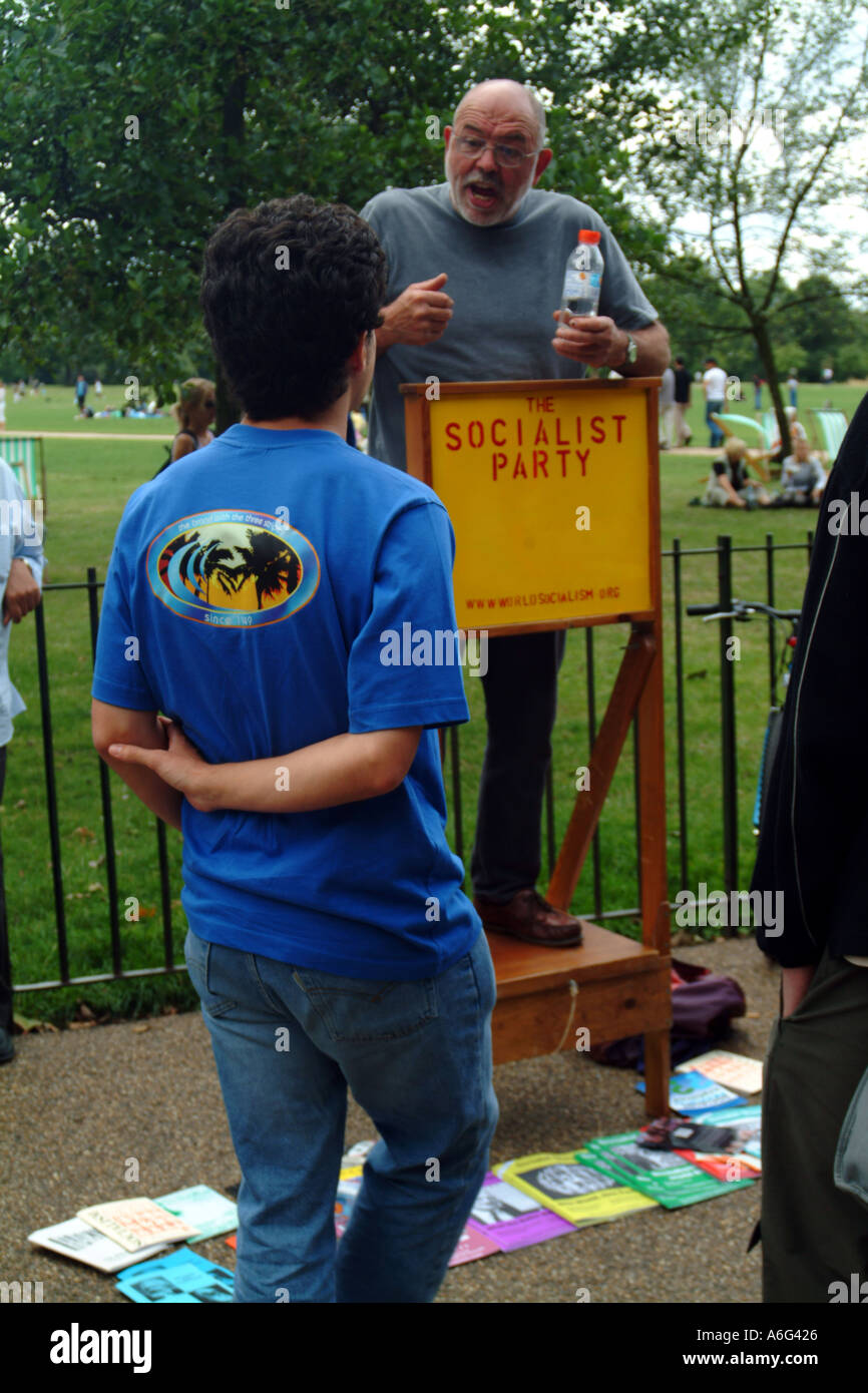 speaker s corner Stock Photo Alamy