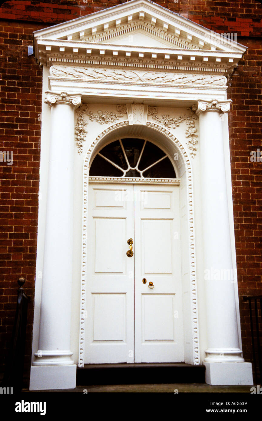 The door to the historical Hammond Harwood House is seen in Annapolis