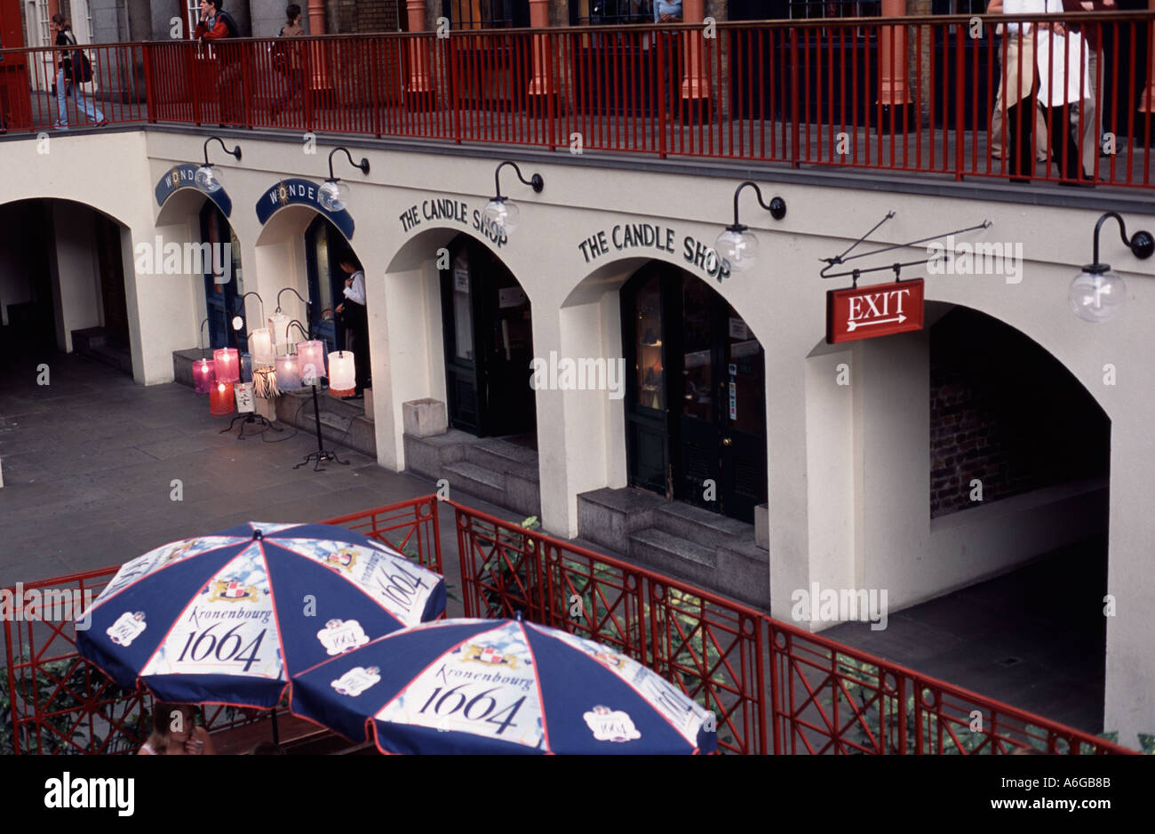 The Candle Store, bars and shops in Covent Garden Piazza, London England UK Stock Photo Alamy