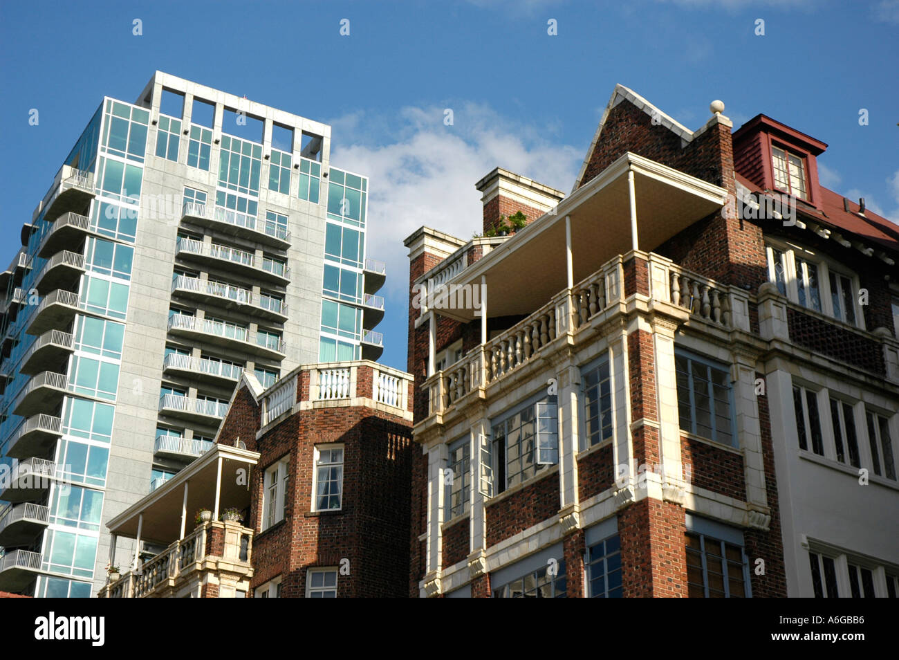 Midtown in Atlanta Apartments and high rise offices Stock Photo