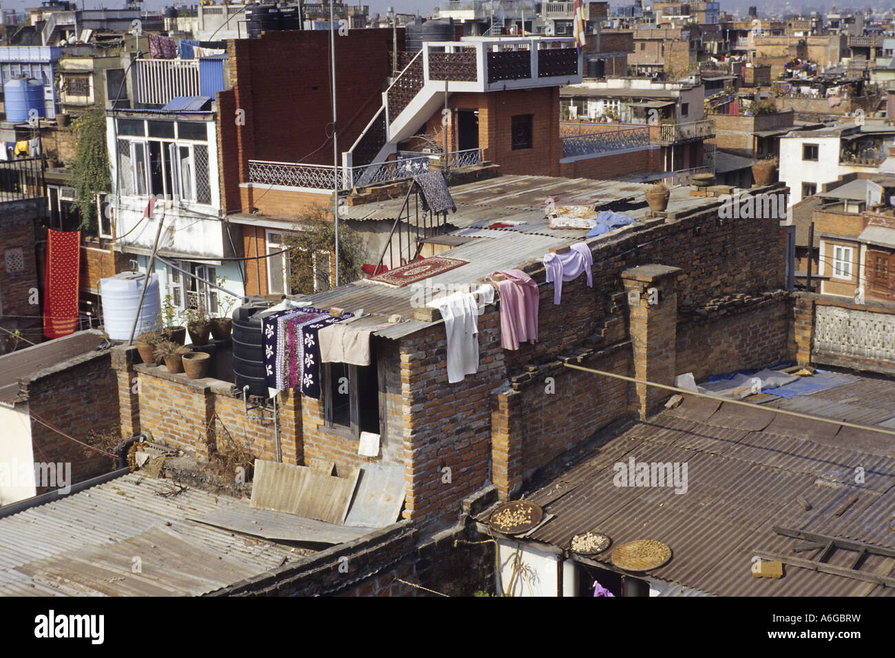 housing area in Kathmandu, Nepal Stock Photo Alamy