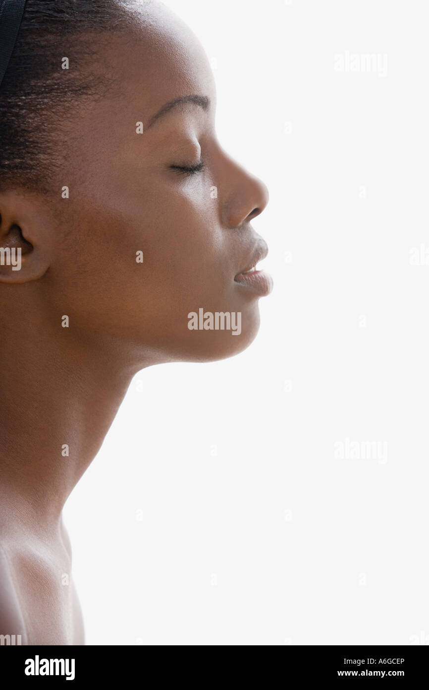 Profile of a woman Stock Photo - Alamy
