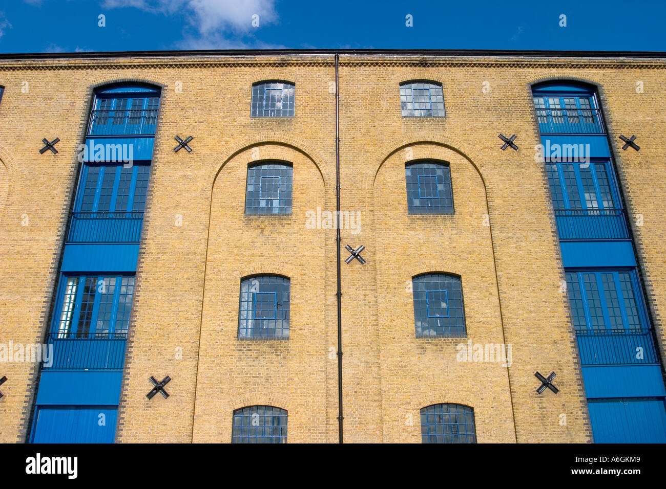 Royal Victoria Dock warehouse conversion, London, UK Stock Photo