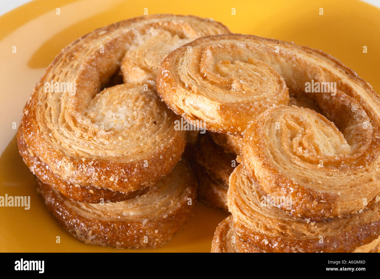Palmiers traditional pastry biscuits of Portugal Stock Photo Alamy