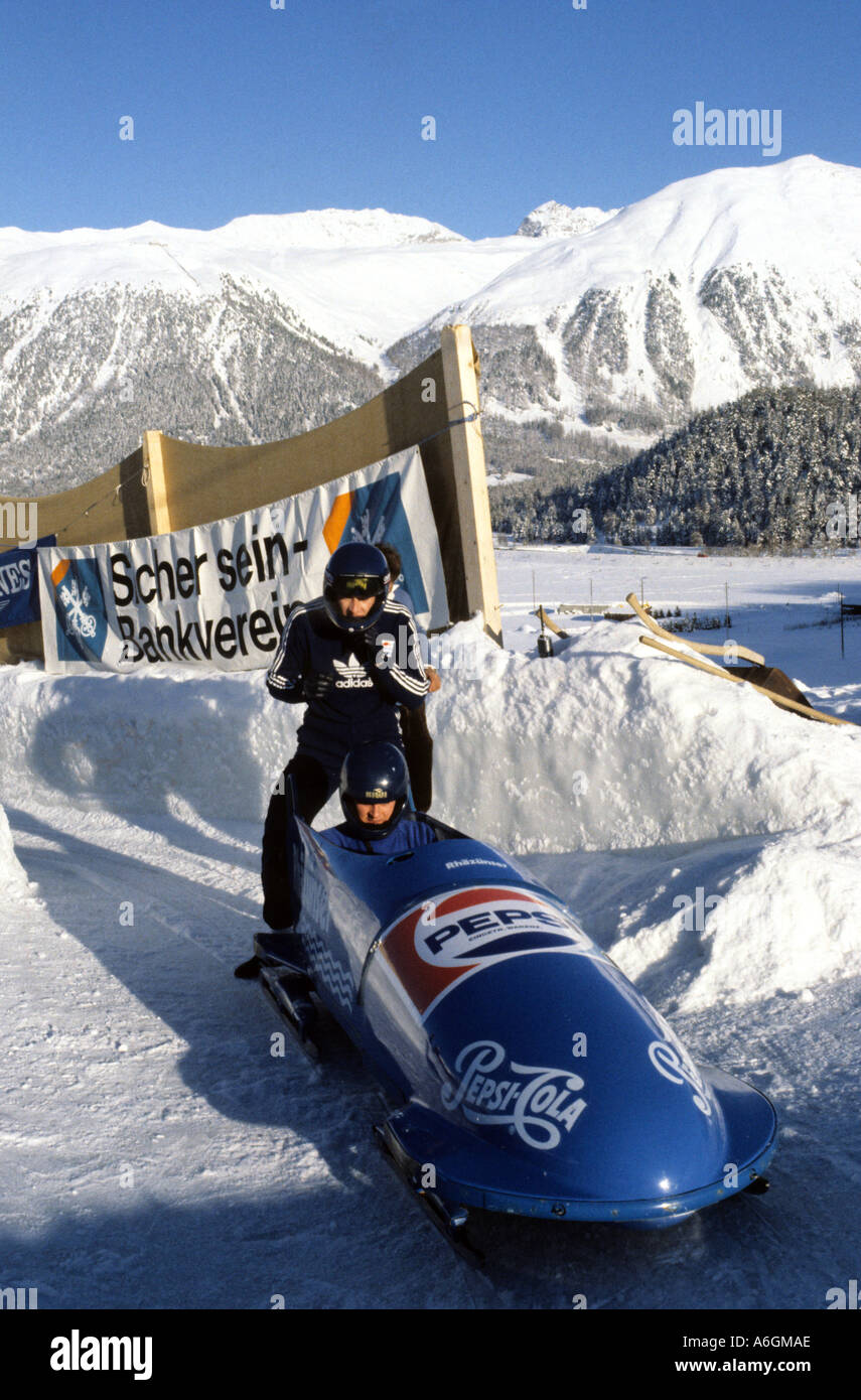 Bobsleigh st moritz hi-res stock photography and images - Alamy