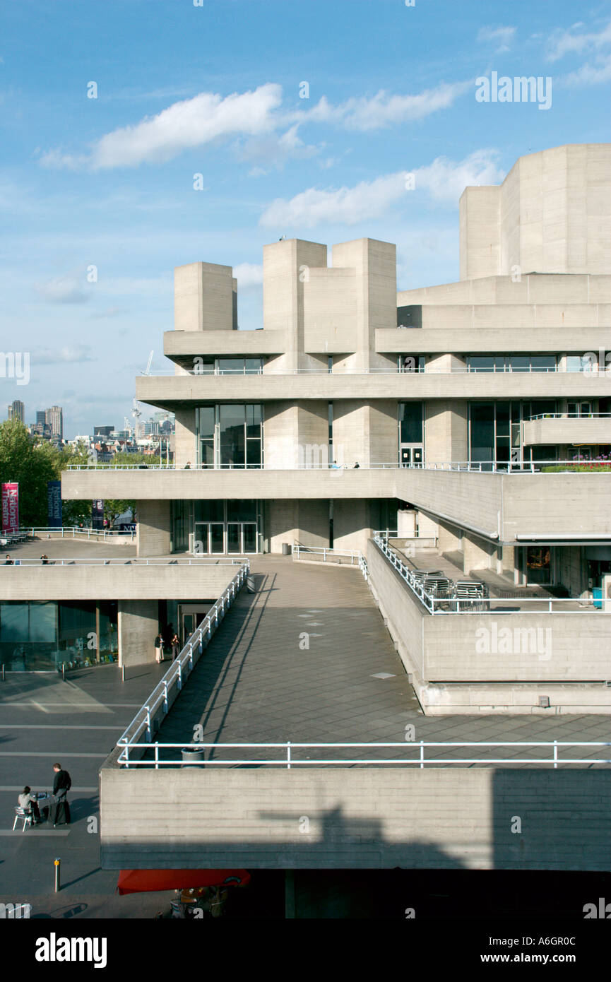 The Royal National Theatre building in London England Stock Photo