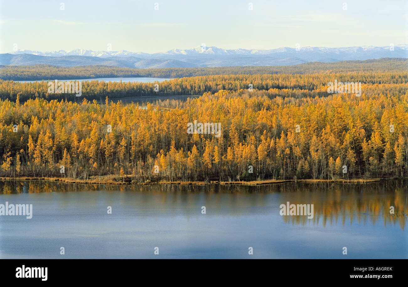 Azas (Toodja) lake. Todja Kozhuun. The Sayan Mountains. The Tyva (Tuva) Republic. Russia Stock Photo