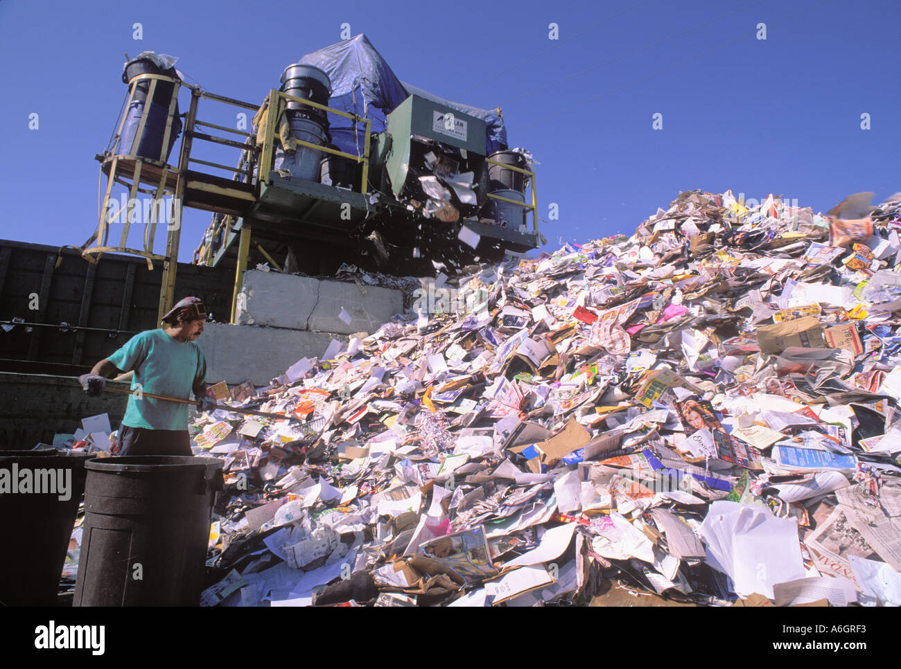 Recycling Center Santa Monica Los Angeles California LA Stock Photo Alamy