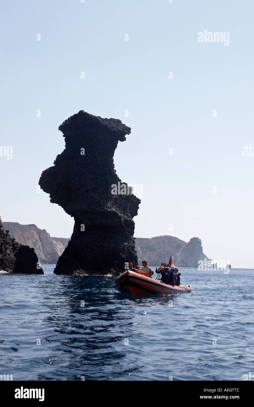 Inflatable rib speedboat with divers Stock Photo - Alamy