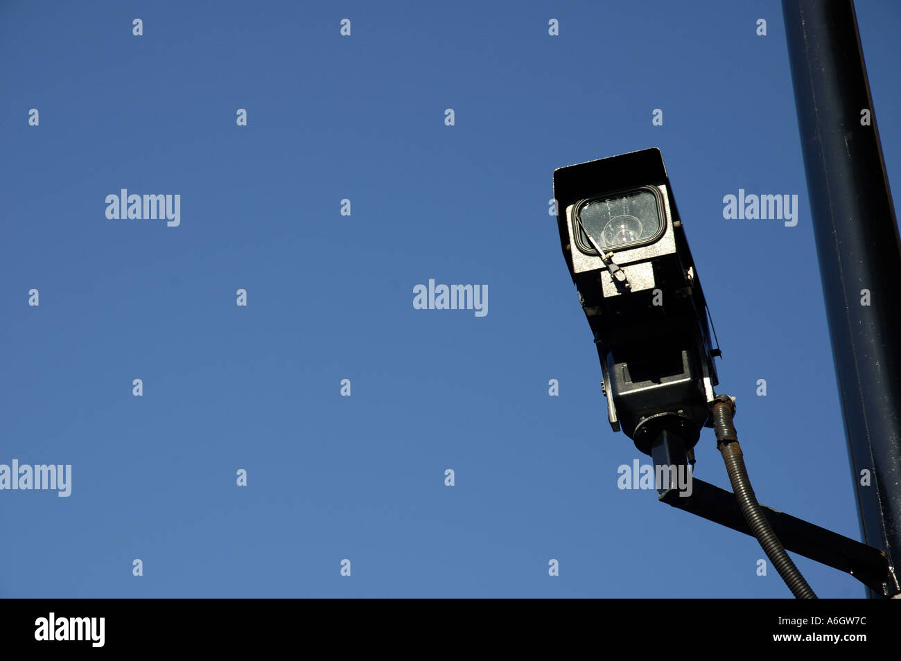 Security camera in town centre Stock Photo - Alamy