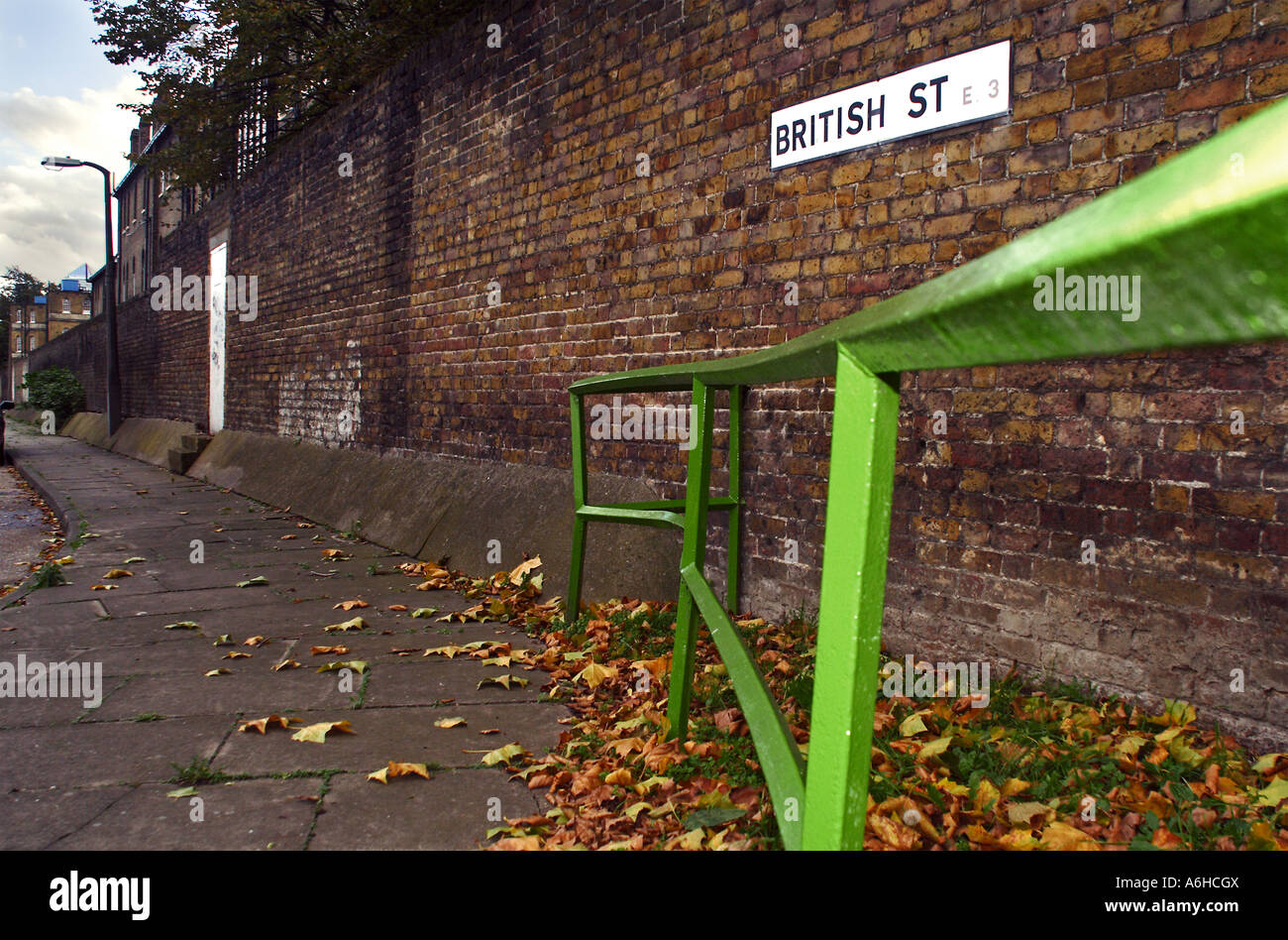 a street called, 'British Street' in East London Stock Photo