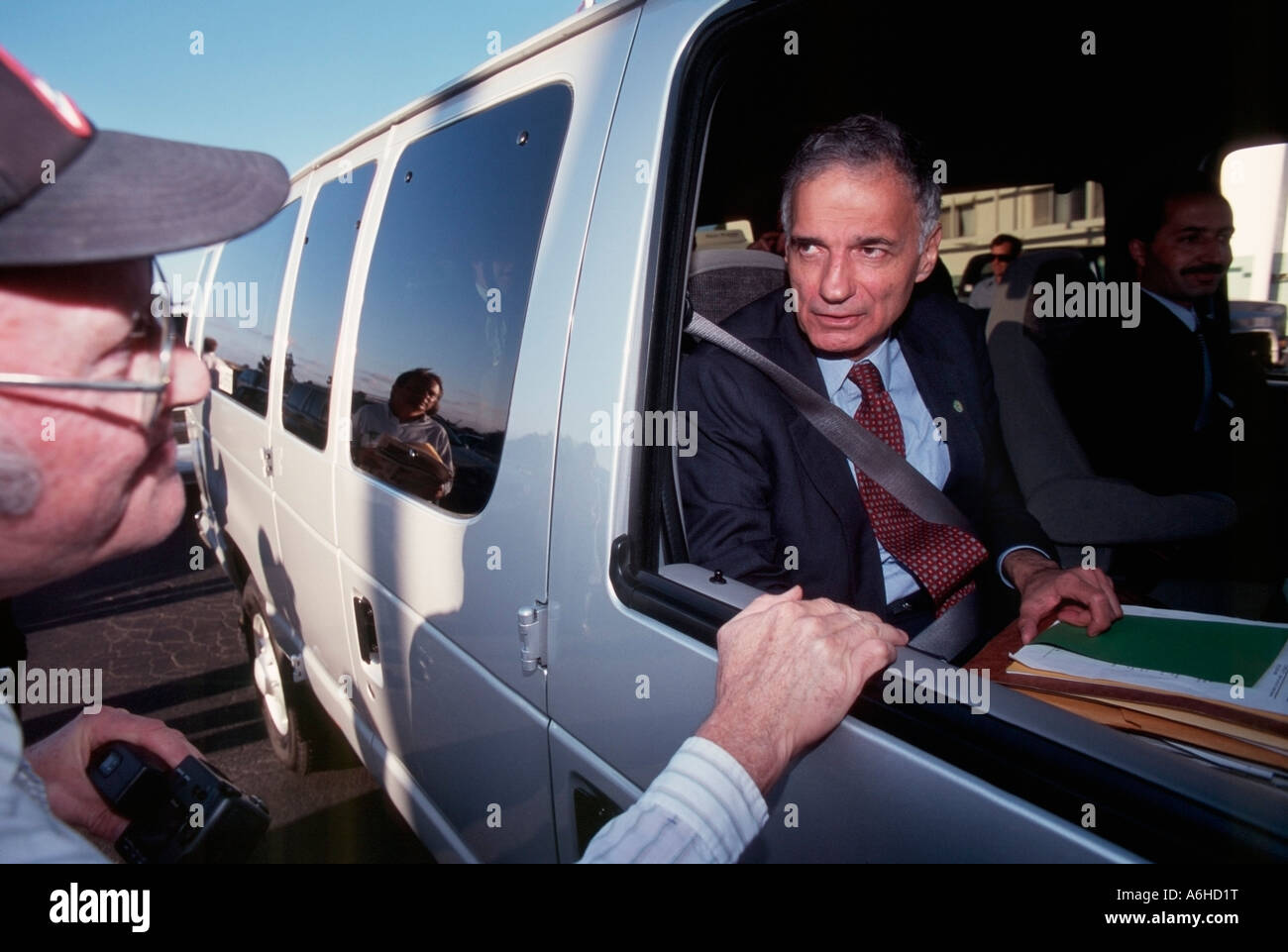 Green Party Presidential Candidate Ralph Nader campaigning in central Green Party Presidential Candidate Ralph Nader campaigning in central