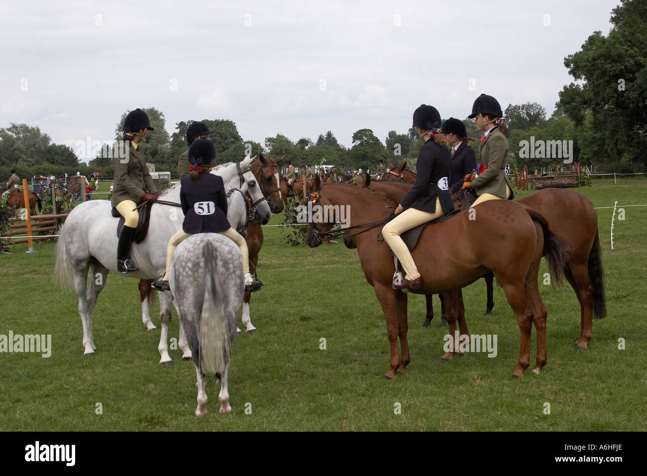 Young equestrian contestants at Clocher Valley agricultural show Co