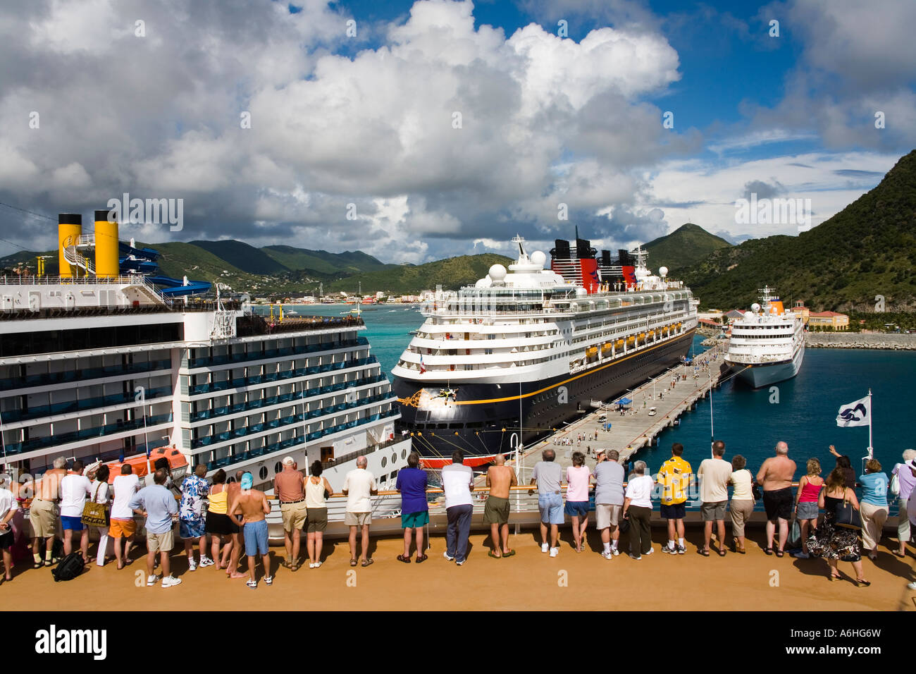Cruise ship Terminal Wathey Pier City of Philipsburg St Maarten