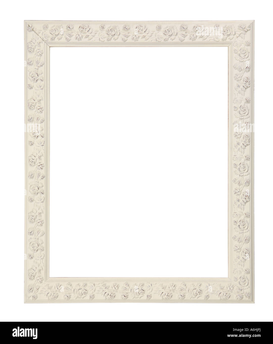 Picture frame cut out on white background Stock Photo