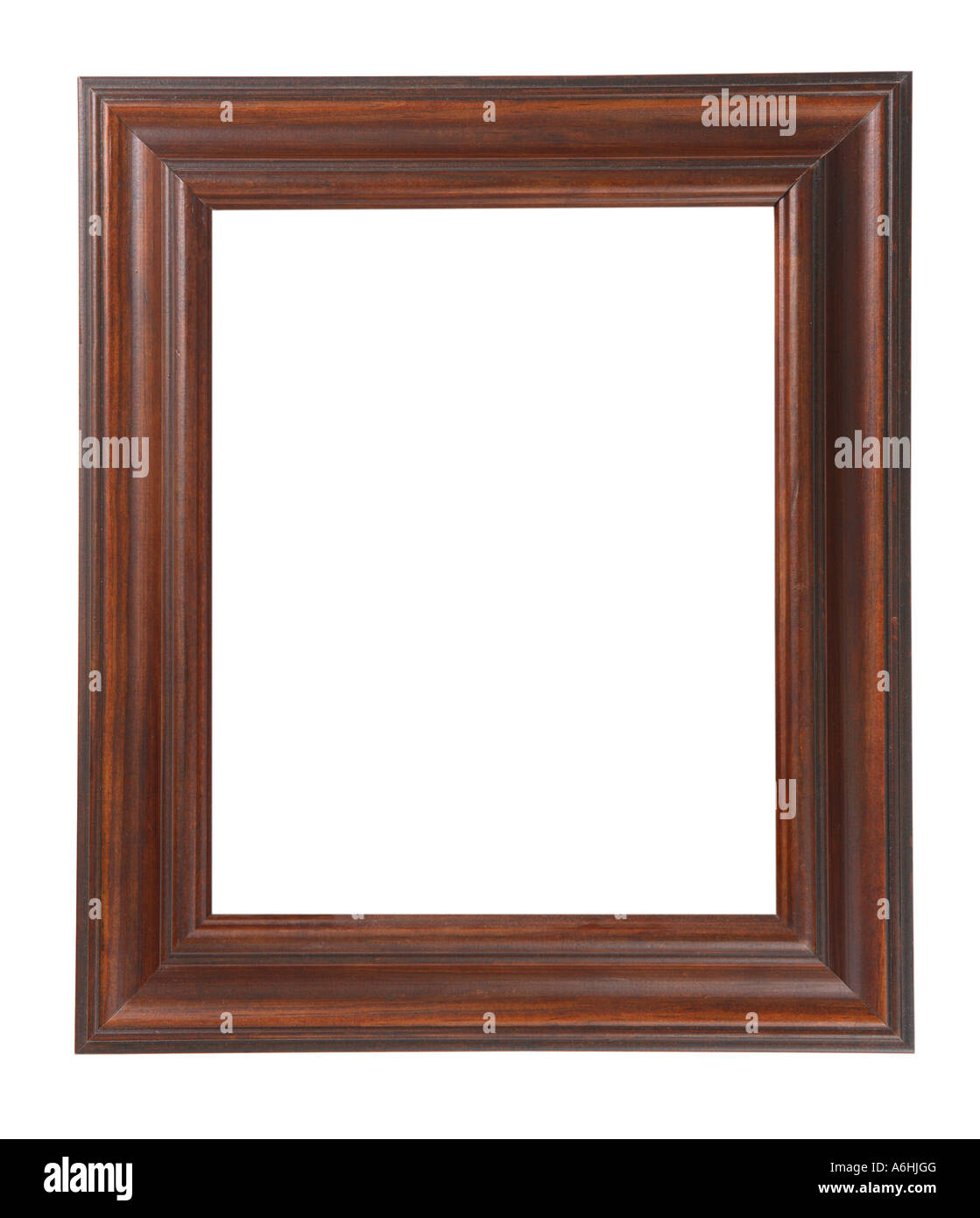 Picture frame cut out on white background Stock Photo