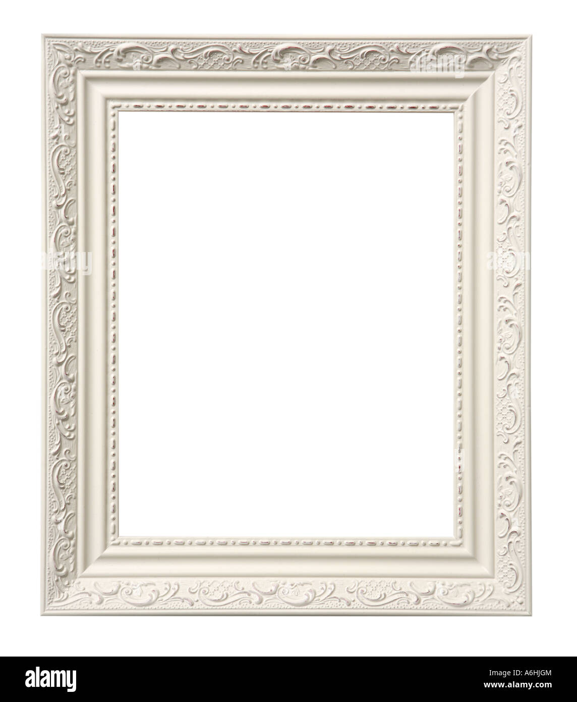 Picture frame cut out on white background Stock Photo