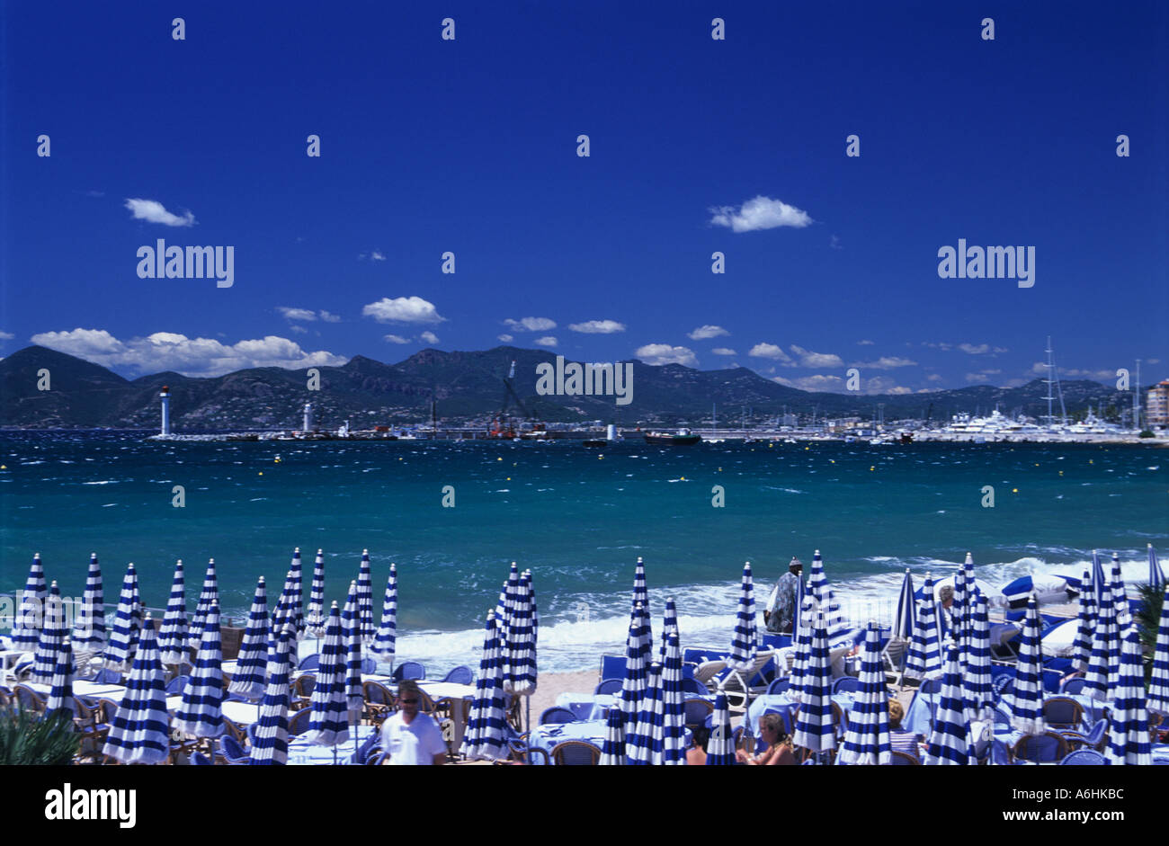 Cannes beach Cote d Azur Stock Photo - Alamy