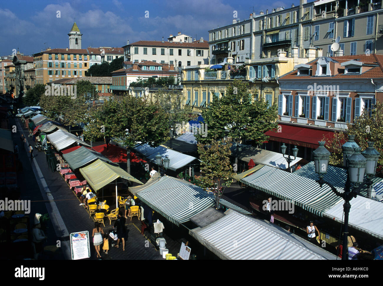 Nice market in morning France Stock Photo