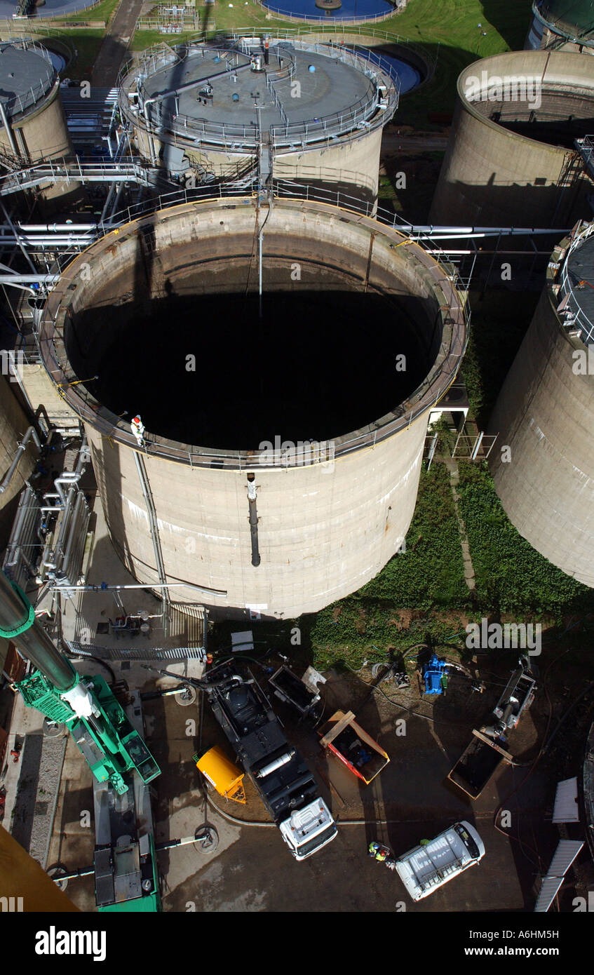 Aerial shot of a water treatment plant in England Stock Photo - Alamy
